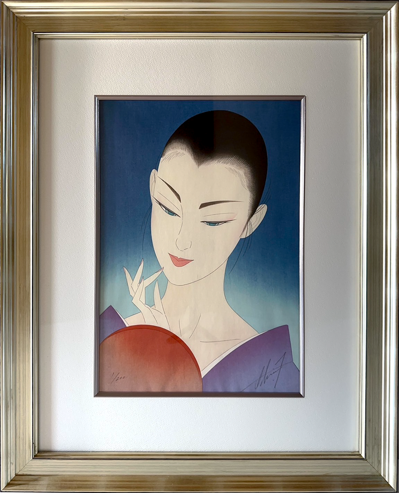 手鏡ブルー | 鶴田一郎アートストア ICHIRO TSURUTA official art store